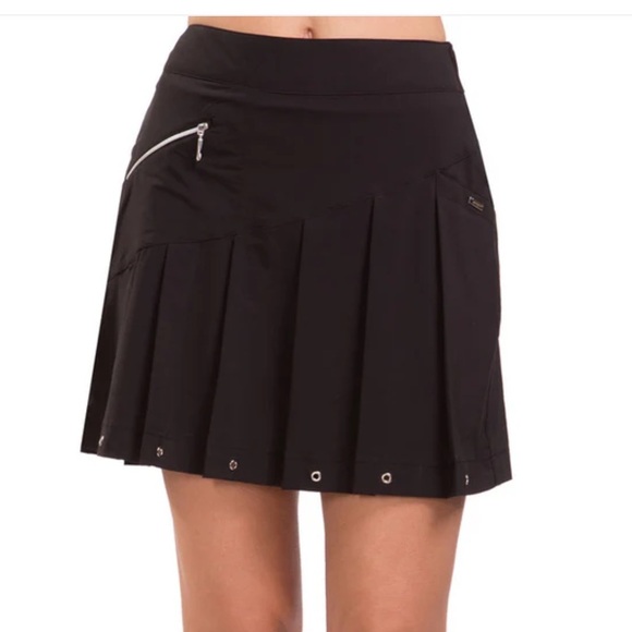 Jamie Sadock Airwear Pleated Golf Skort Color Jet - Picture 1 of 16